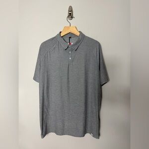 NEW Bauer FLC Performance Polo Mens Short Sleeve Gray Tee Shirt XXL 1064
